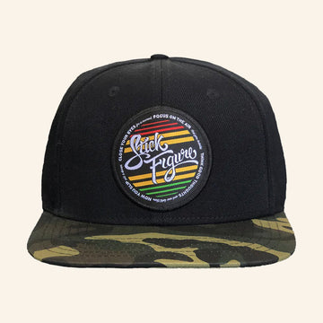 Stick Figure Merch Think Good Thoughts Snapback Hat Best Gifts For Music Lovers - Rose Regae