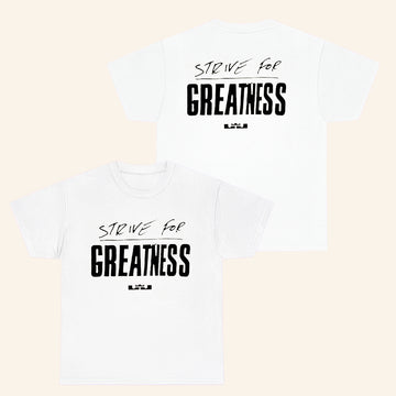 Strive For Greatness T-Shirt Lebron James Merch Gifts For Basketball Lovers - Roseregae