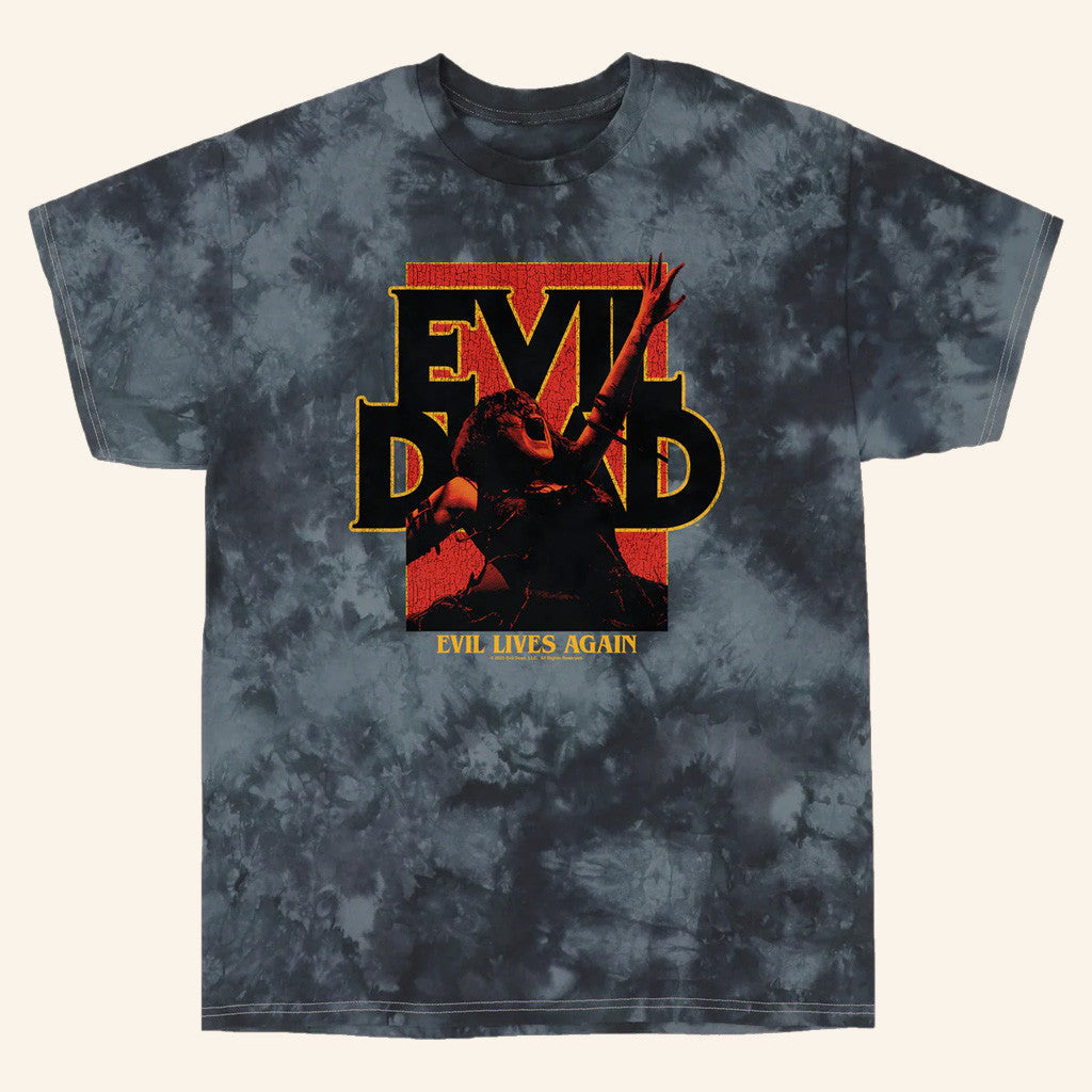 Studiohouse Designs Merch Evil Dead 2013 Poster Tie Dye T-Shirt Gift Ideas For Him - Roseregae