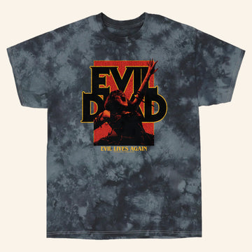 Studiohouse Designs Merch Evil Dead 2013 Poster Tie Dye T-Shirt Gift Ideas For Him - Roseregae