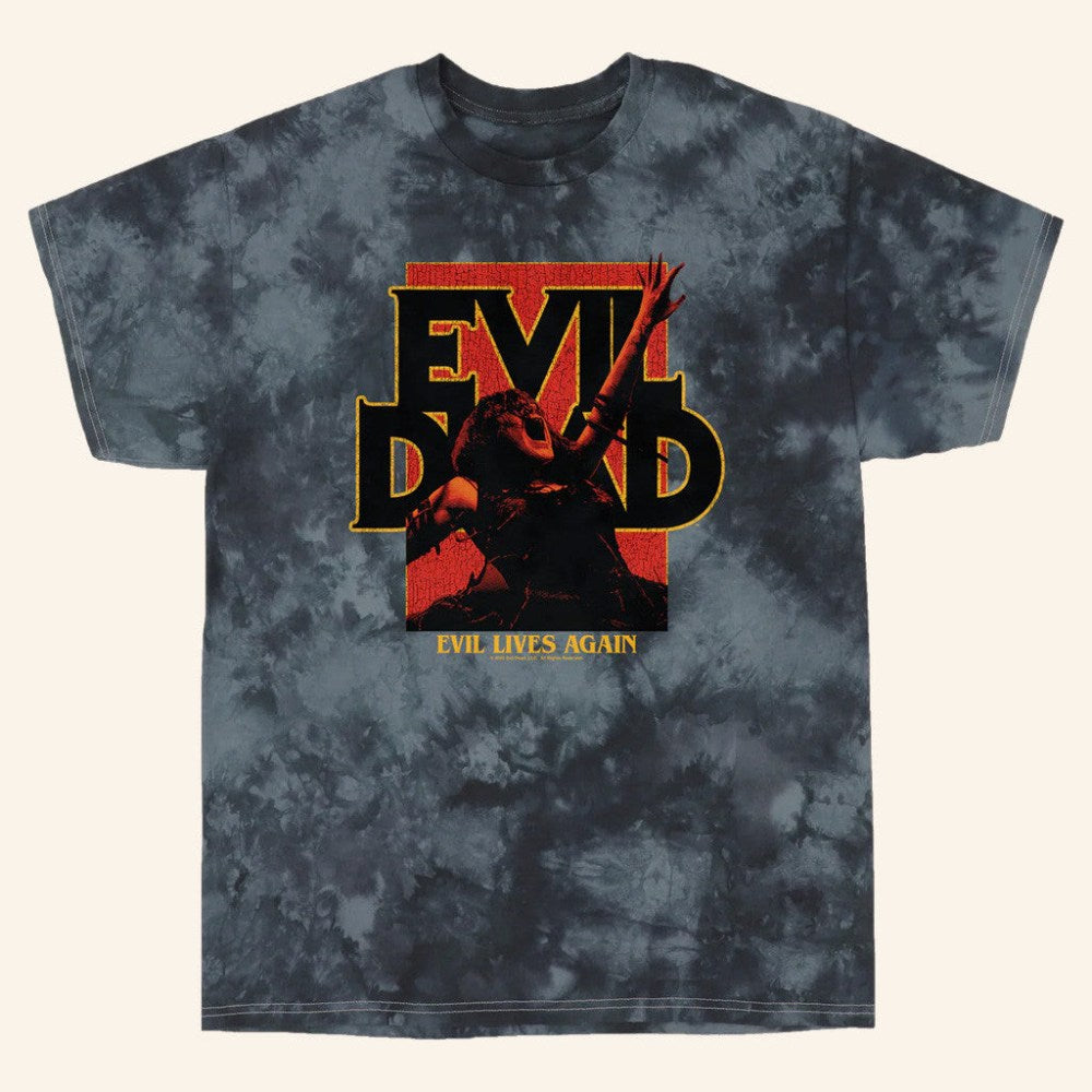 Studiohouse Designs Merch Evil Dead 2013 Poster Tie Dye T-Shirt Gift Ideas For Him - Roseregae
