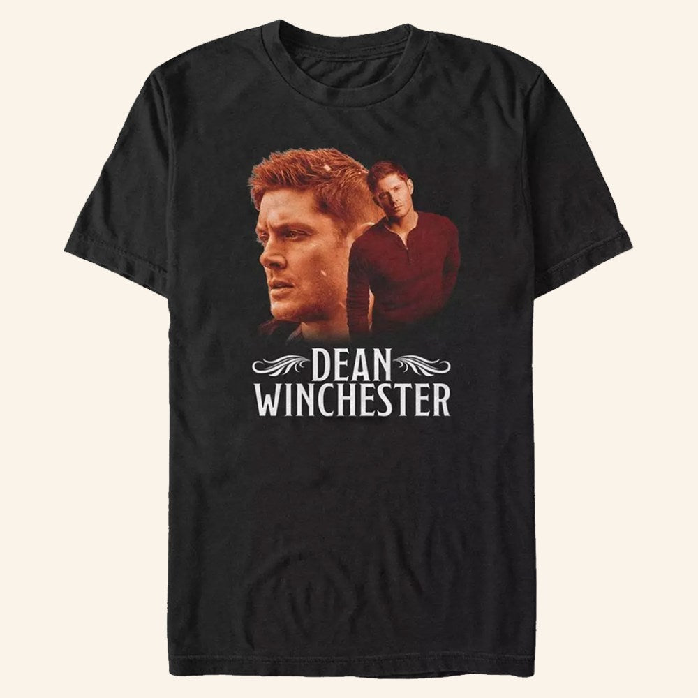 Supernatural Merch Dean Winchester T-Shirt Best Gifts For Boyfriend - Roseregae