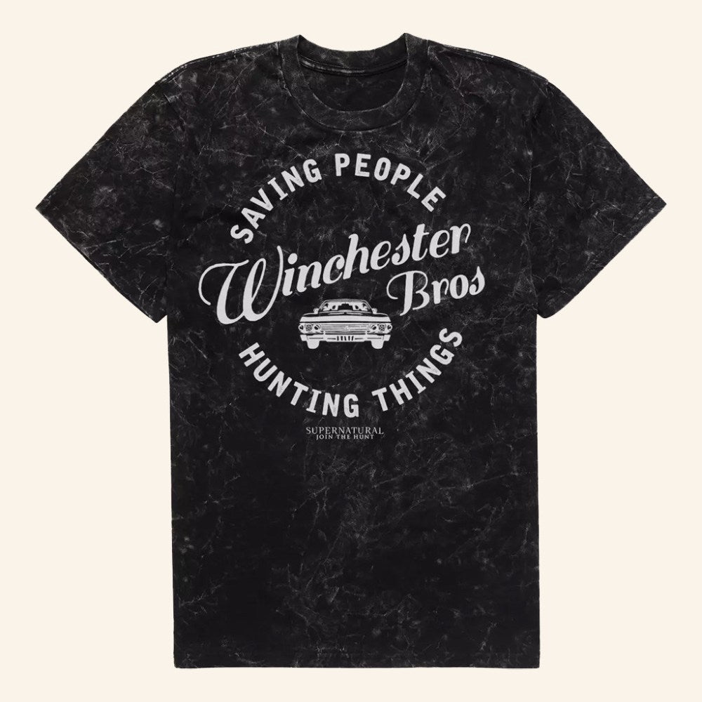 Supernatural Merch Saving People T-Shirt Birthday Gift Ideas For Him - Roseregae