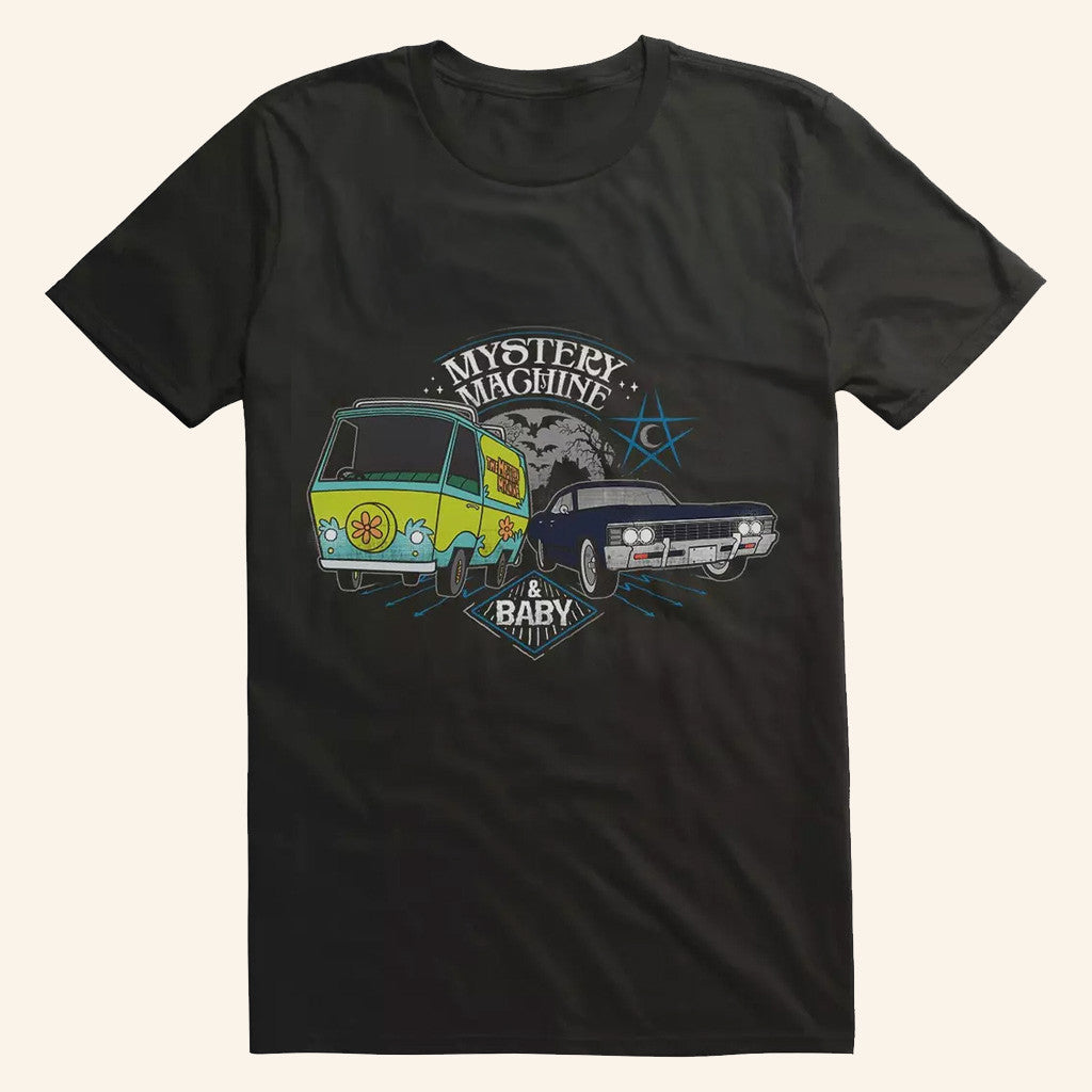 Supernatural Merch Scoobynatural Mystery Machine T-Shirt Gift Ideas For Dad - Roseregae