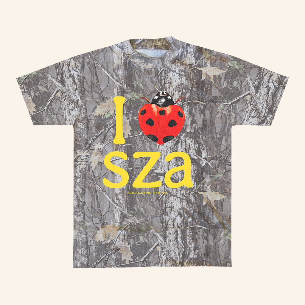 SZA Merch Camo T-Shirt Gift Ideas For Music Lovers - Roseregae