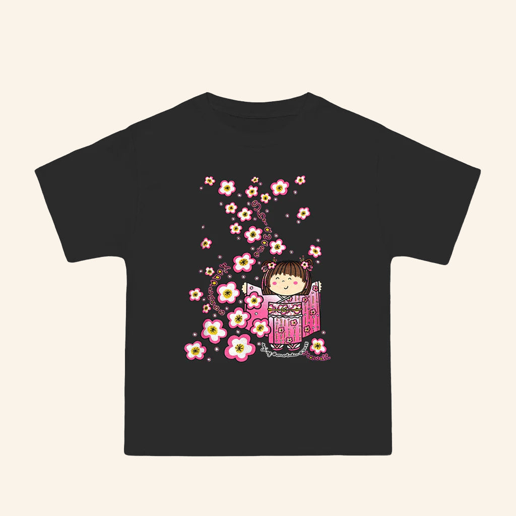 Taj Clubhouse Merch Shiawase T-Shirt Japanese Kokeshi Doll Shirt Cute Gifts For Her - Roseregae