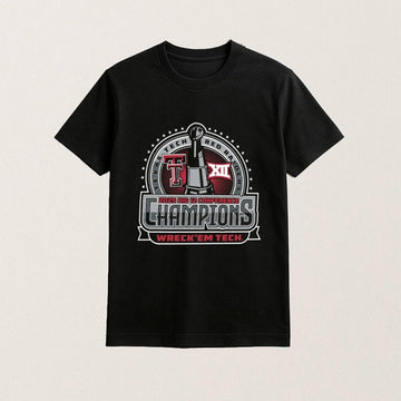 Texas Tech Football Merch Big 12 Championship Wreck Em Tech Shirt Gifts For Football Fans - Roseregae