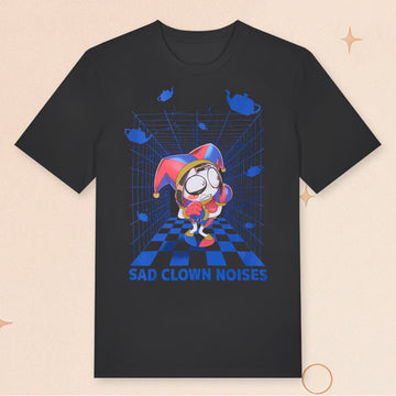The Amazing Digital Circus Merch Pomni Sad Clown Noises T-Shirt Gifts Ideas For Her - Roseregae