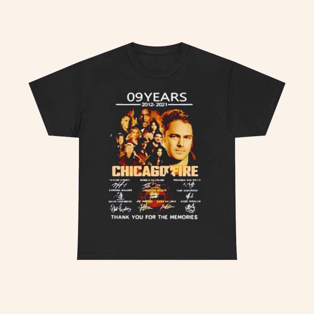 The Chicago Fire 09 Years T-Shirt Thank You For The Memories Shirt Chicago Fire Merch Gifts - Roseregae