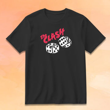 The Clash Merch Rolling Dice Black T-Shirt Presents For Rock Music Lovers - Roseregae