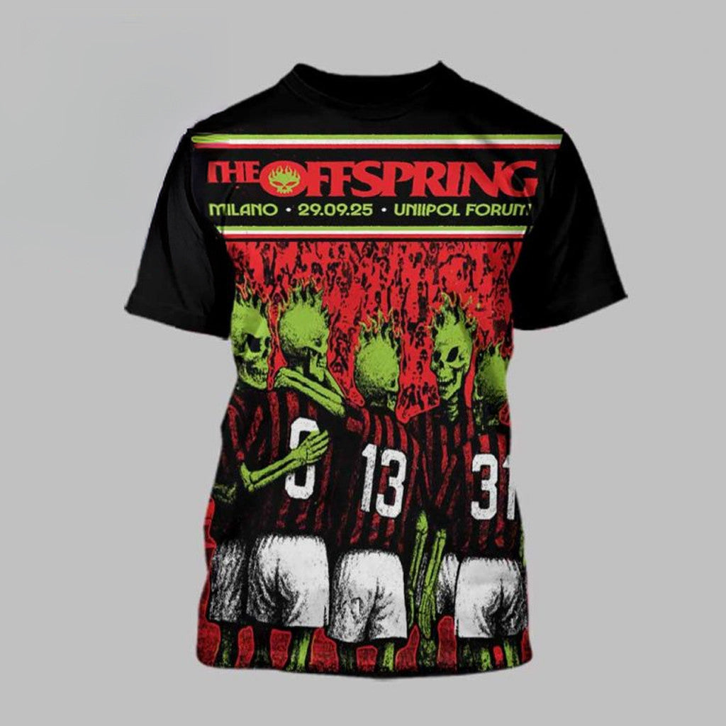 The Offspring Merch The Offspring Unipol Forum Milano 2025 September 29th T-Shirt Fan Gifts - Roseregae