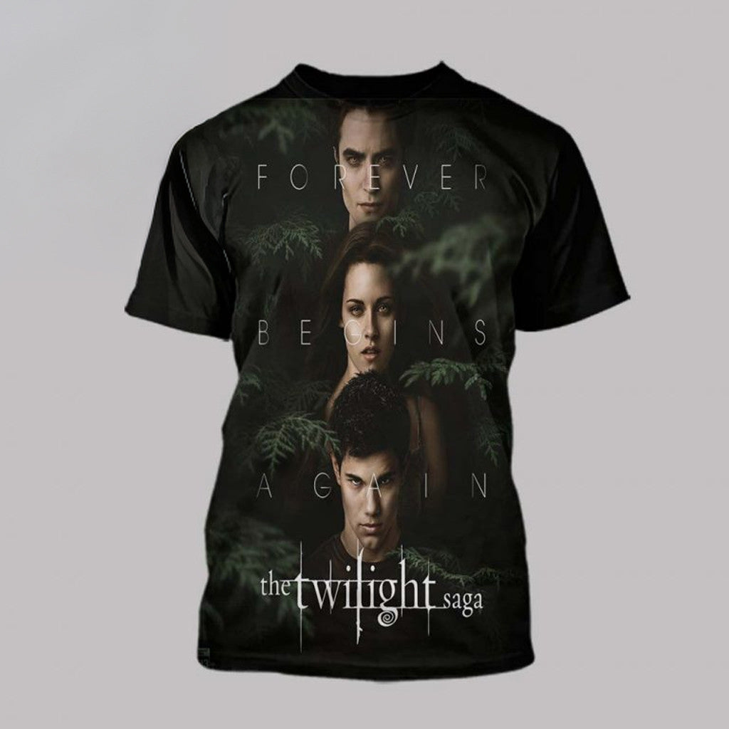The Twilight Saga Merch 2025 Forever Begins Again T-Shirt Gifts For Movie Lovers - Roseregae