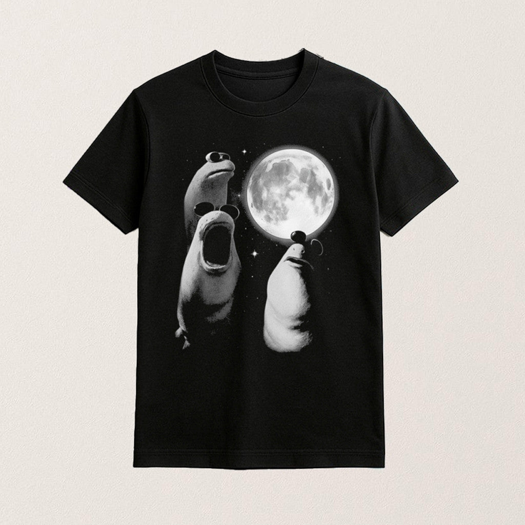 Three Marcus The Worm Moon T-Shirt Brain Rot Apparel Unique Gifts For Him - Roseregae