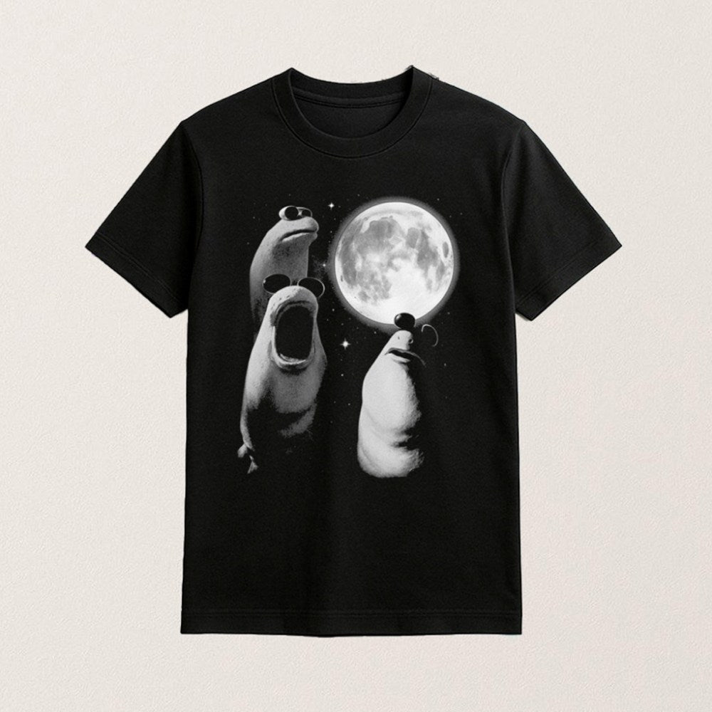 Three Marcus The Worm Moon T-Shirt Brain Rot Apparel Unique Gifts For Him - Roseregae