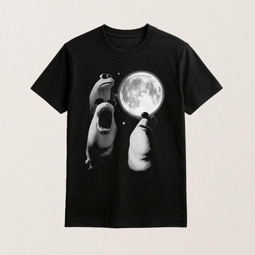 Three Marcus The Worm Moon T-Shirt Brain Rot Apparel Unique Gifts For Him - Roseregae