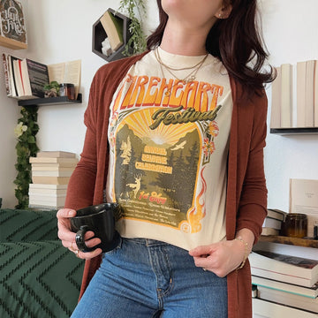 Throne Of Glass Merch Fireheart Festival T-Shirt Unique Gift For Book Lovers - Roseregae