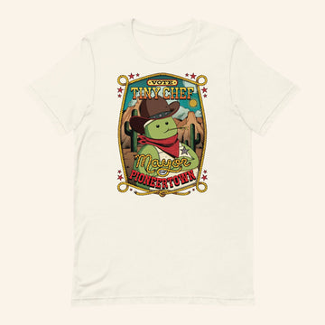 Tiny Chef Merch Vote Tiny Chef For Mayor Of Pioneertown T-Shirt Gift Ideas For Her - Roseregae