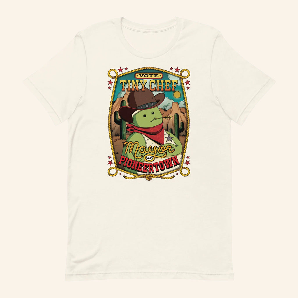 Tiny Chef Merch Vote Tiny Chef For Mayor Of Pioneertown T-Shirt Gift Ideas For Her - Roseregae