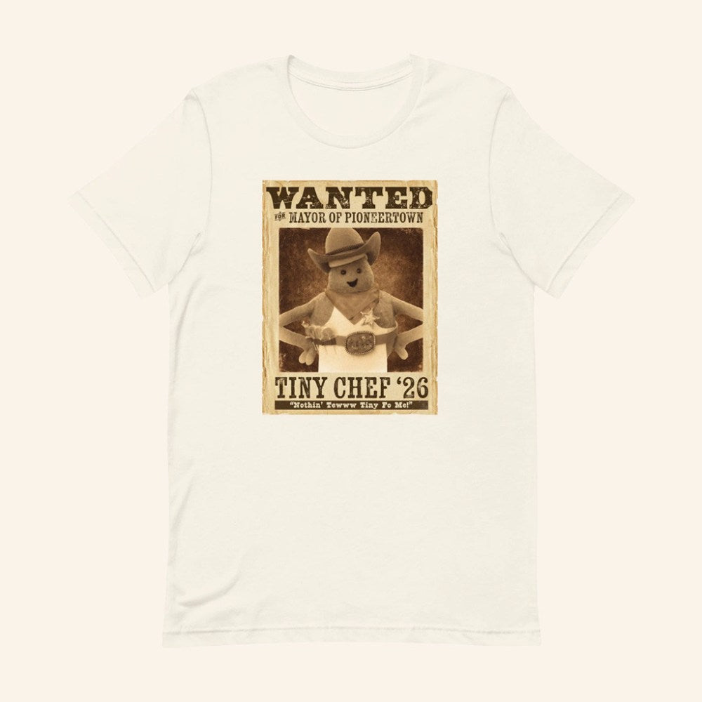 Tiny Chef Merch Wanted For Mayor Of Pioneertown T-Shirt Gifts For Chefs - Roseregae
