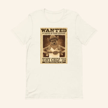 Tiny Chef Merch Wanted For Mayor Of Pioneertown T-Shirt Gifts For Chefs - Roseregae