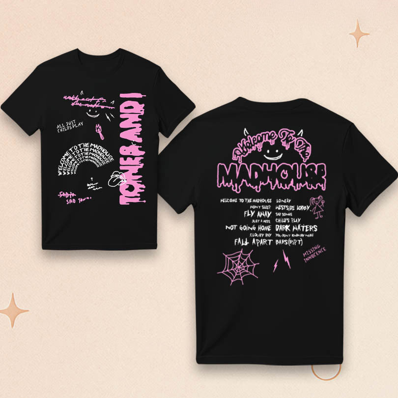Tones And I Merch Madhouse T-Shirt Birthday Gifts For Music Lovers - Roseregae