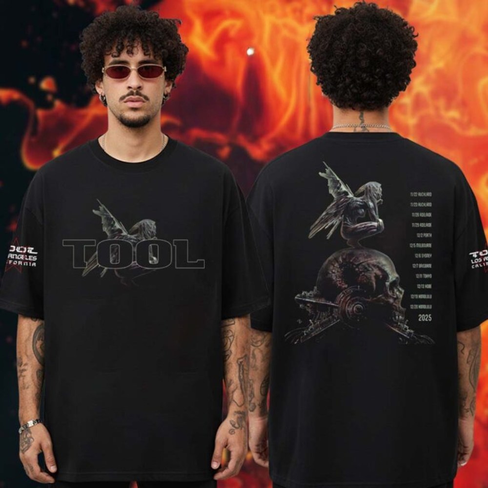 Tool Band Japan Tour Merch Winged Creature T-Shirt Gift Ideas For Rock Music Lovers - Roseregae