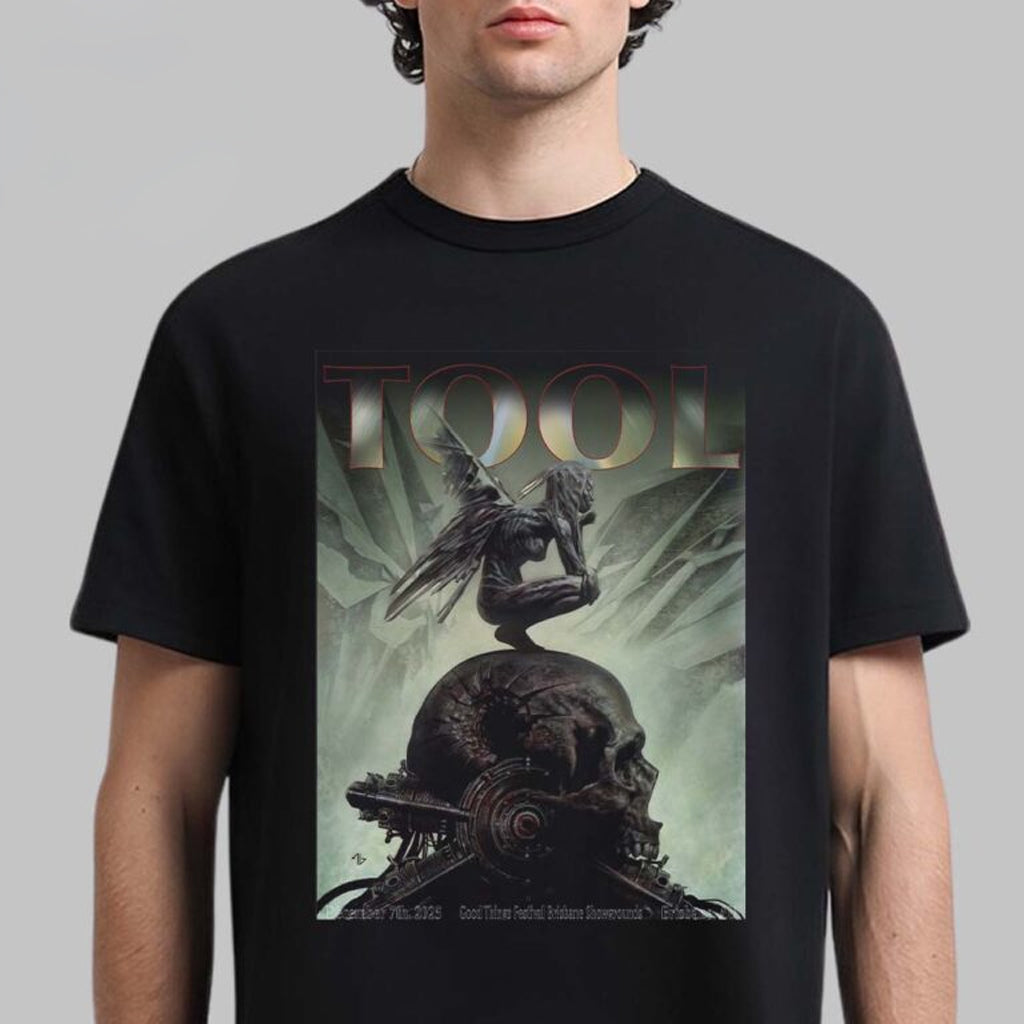 Tool Brisbane Australia 2025 Event Poster At Good Things Festival Brisbane Showground On Dec 7 2025 T-Shirt - Roseregae