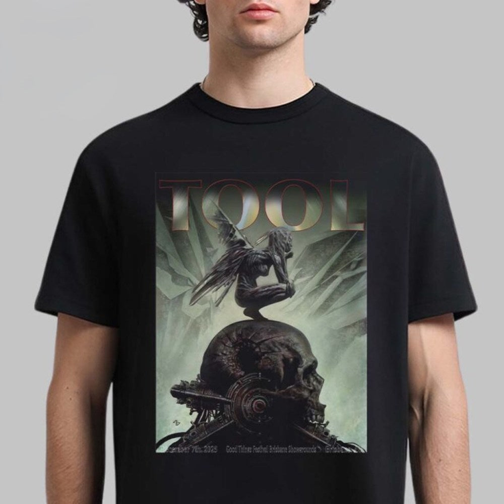 Tool Brisbane Australia 2025 Event Poster At Good Things Festival Brisbane Showground On Dec 7 2025 T-Shirt - Roseregae