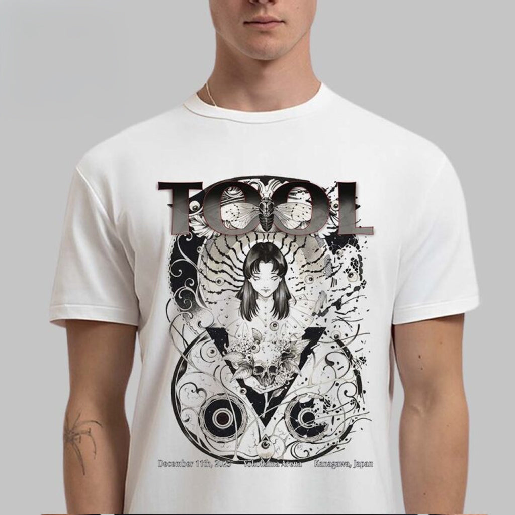 Tool Merch Kanagawa Japan 2025 Event Poster At Yokohama Arena On December 11 2025 T-Shirt - Roseregae