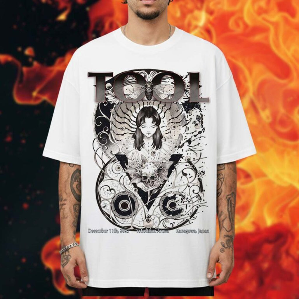 Tool Merch Tool Band Japan Tour At Yokohama Arena 2025 Poster T-Shirt Gifts For Music Fans - Roseregae