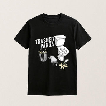 Trashed Panda Funny Drunk Raccoon T-Shirt Funny Shirt Raccoon Lover Gifts - Roseregae