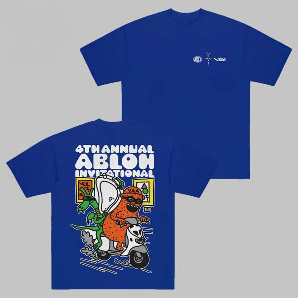Travis Scott Cactus Jack X Virgil Abloh Arch Invitational T-Shirt Fan Merch Gifts For Brother - Roseregae