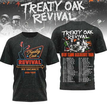 Treaty Oak Revival 2026 West Texas Degenerate Tour Shirt Fan Merch Gifts For Father - Roseregae