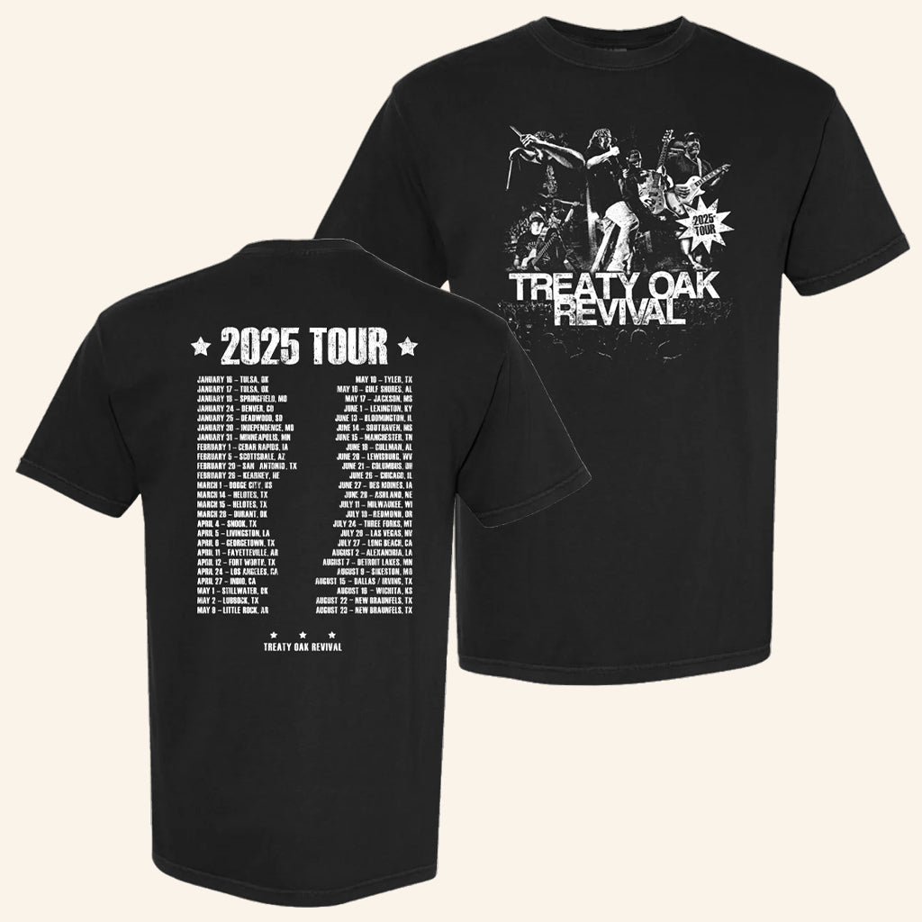 Treaty Oak Revival Merch Treaty Oak Revival 2025 Tour Shirt Gifts For Rock Fans - Roseregae