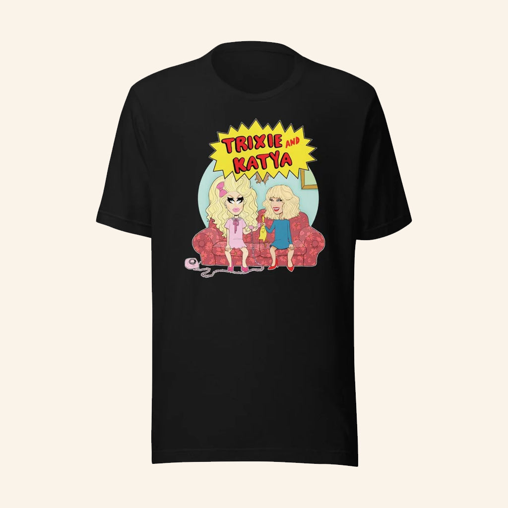 Trixie And Katya Merch Trixie And Katya Couch T-Shirt Gifts For Husband - Roseregae
