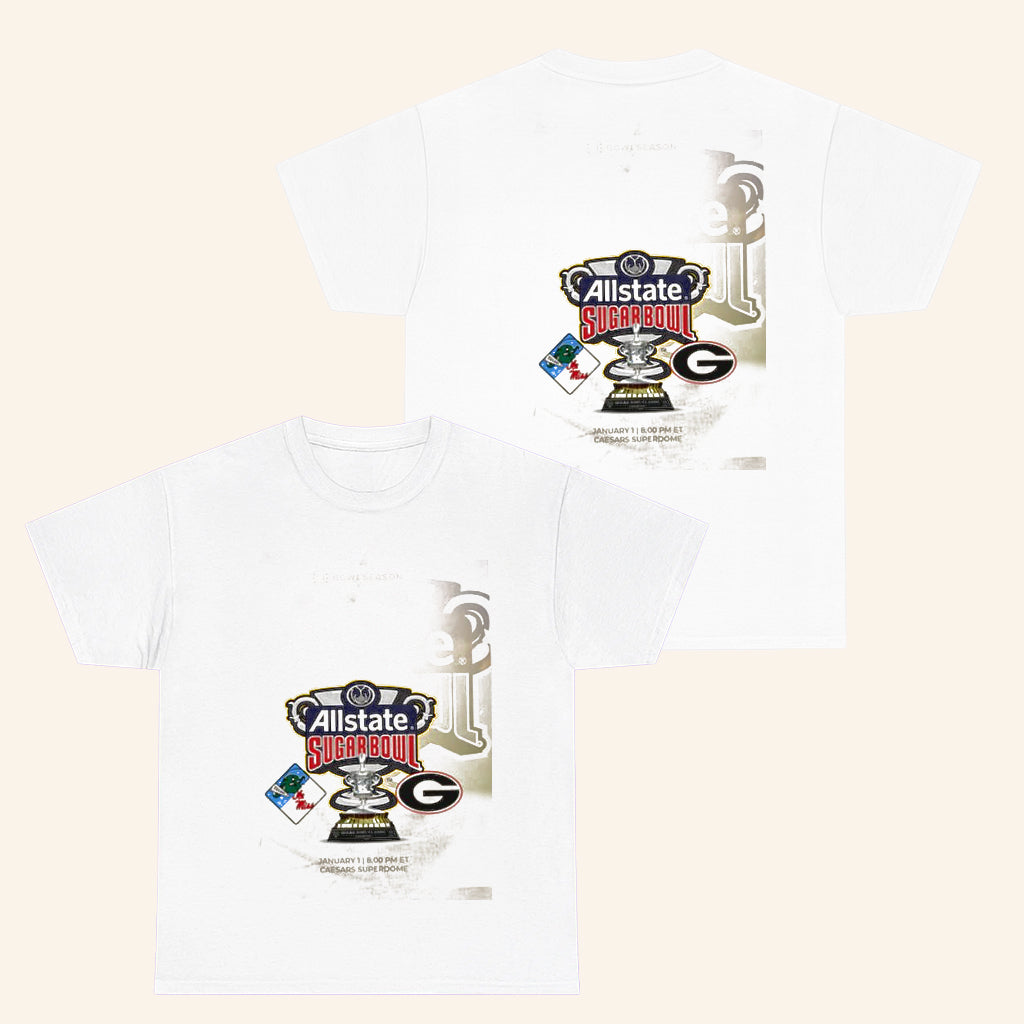 Tulane And Ole Miss Vs Georgia Allstate Sugar Bowl 2026 T-Shirt Gifts For Football Fans - Roseregae