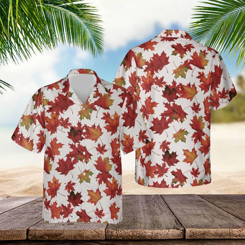 Tyler Durden Hawaiian Shirt Red Maple Leaf Tyler Durden Fight Club Aloha Shirt Fan Merch - Gypsy Systers