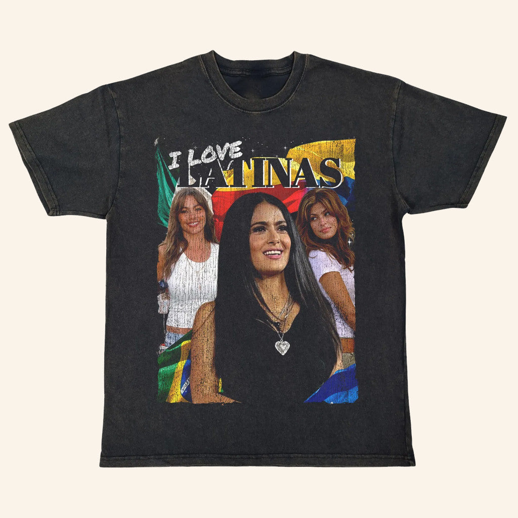 Uncle Reco Merch Vintage Og Three I Love Latinas T-Shirt Gifts For Her - Roseregae