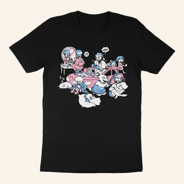 Undertale Merch Sleepover Black T-Shirt Birthday Ideas For Husband - Roseregae