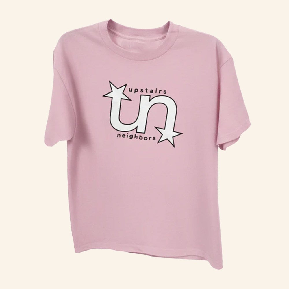 Upstairs Neighbors Pod Merch Logo Pink T-Shirt Christmas Ideas For Wife - Roseregae