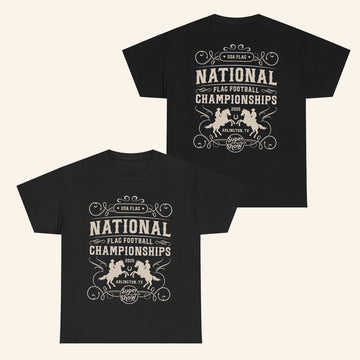 USA Flag National Championships Arlington Texas 2025 T-Shirt Football Fan Gifts - Roseregae