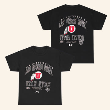 Utah Football 2025 Las Vegas Bowl Logo T-Shirt Utah Football Merch Gifts For Boyfriend - Roseregae