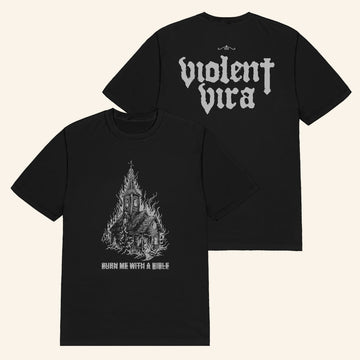 Violent Vira Merch Burn Me Church T-Shirt Music Related Gifts For Guys - Roseregae