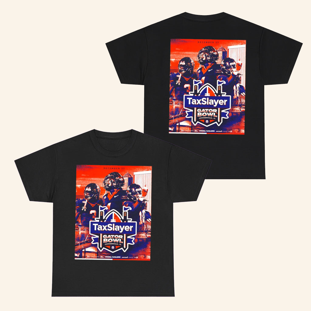 Virginia Football 2025 Taxslayer Gator Bowl Poster T-Shirt Virginia Football Merch Fan Gifts - Roseregae