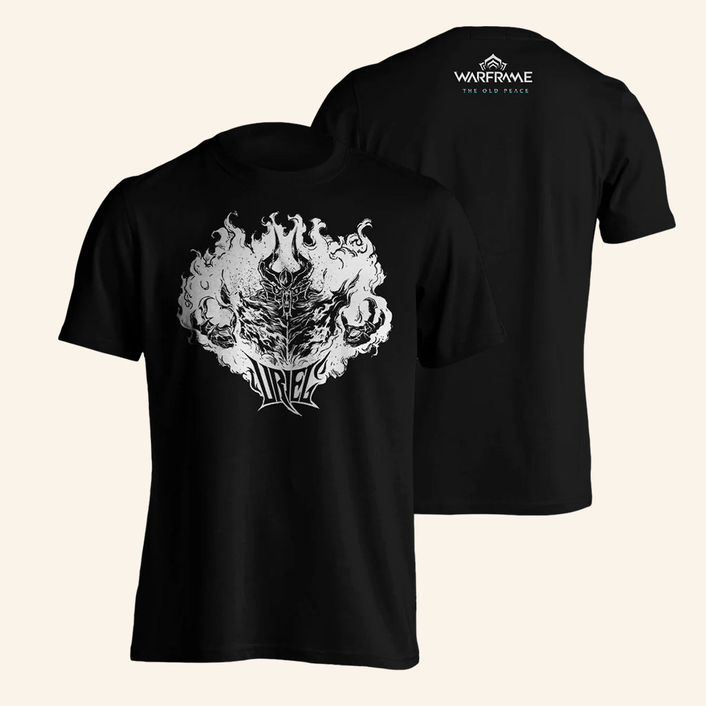 Warframe Merch Uriel Black T-Shirt Birthday Ideas For Husband - Roseregae