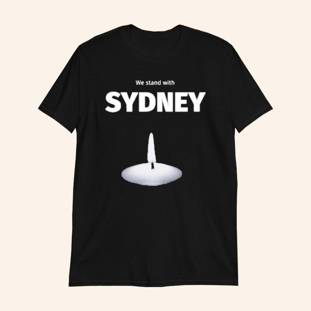 We Stand With Sydney Candle T-Shirt Bondi Beach Stand Together Shirt Gifts For Friend - Roseregae
