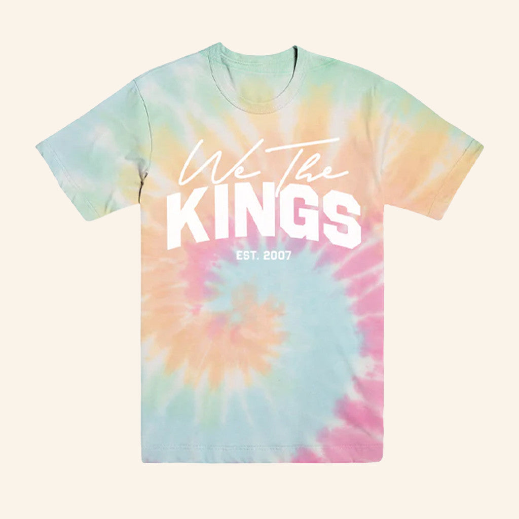 We The Kings Merch Tour Date Tie Dye T-Shirt Gifts For Rock Music Lovers - Roseregae