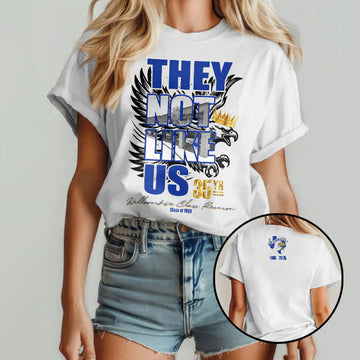 Willowridge 35YR Reunion They Not Like Us Shirt Patriotic T-Shirt Birthday Gift for Husband - Roseregae