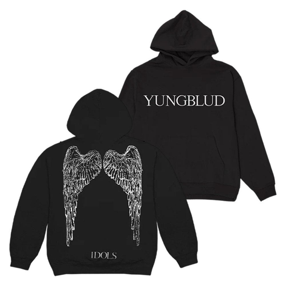 Yungblud Merch Idols Wings Hoodie Gift Ideas For Music Lovers - Lily Birch Market