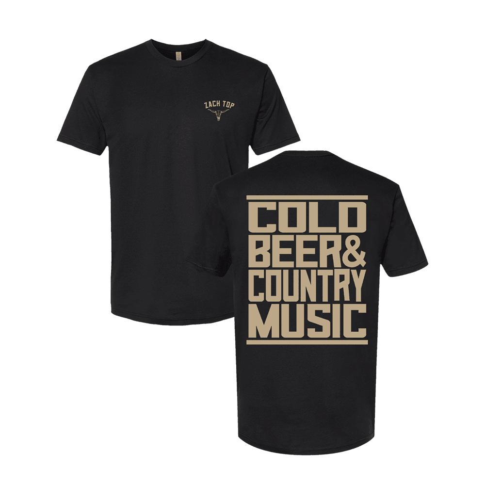 Zach Top Merch Zach Top Colo Beer And Country Music T-Shirt Black Fans Gifts - Lily Birch Market